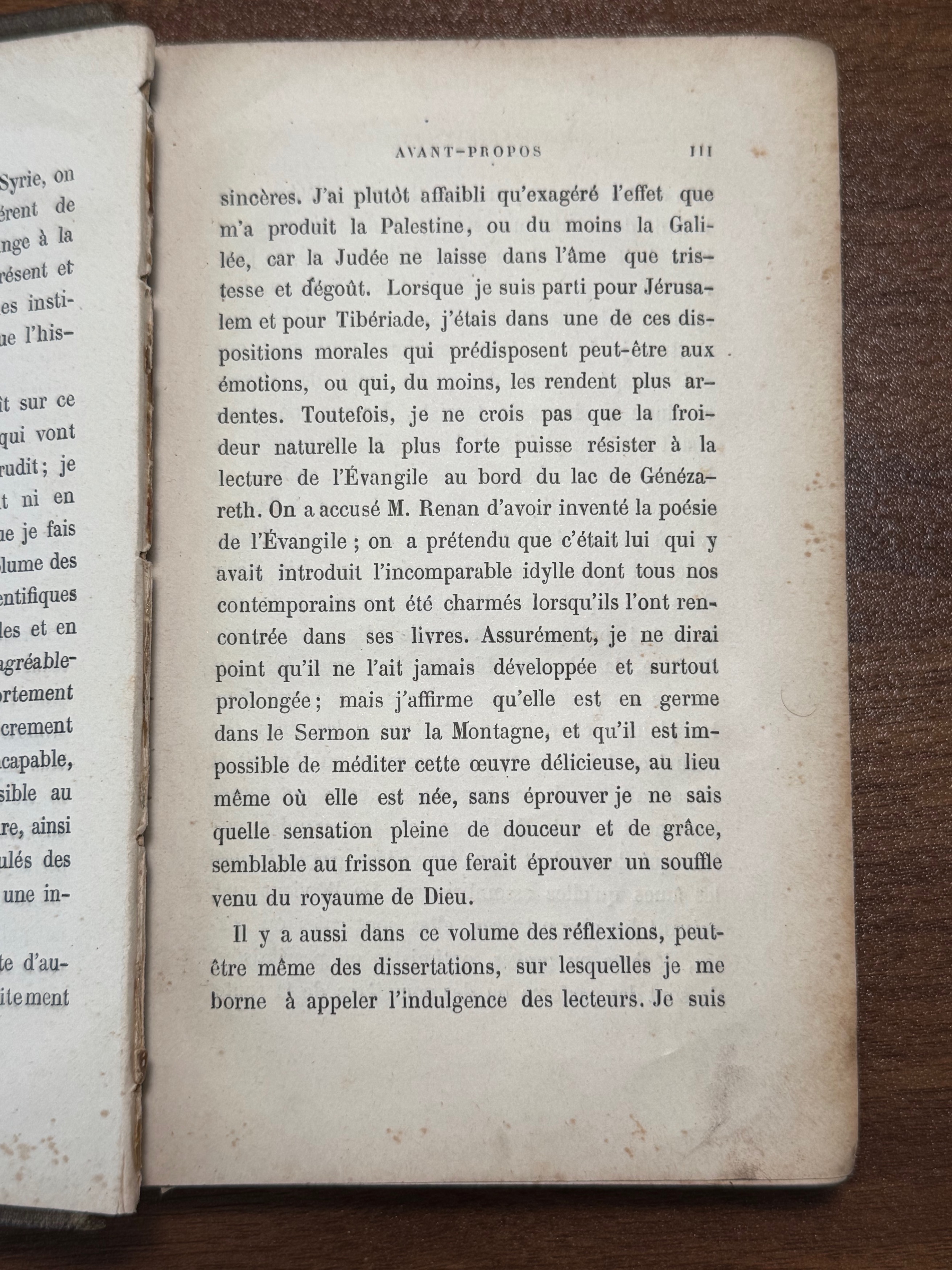 Page III of Voyage en Palestine